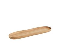 home&you - Plateau de service Tre présentoir à fruits, vide-poche, pour table basse, cuisine, salon, 34x9.5x2cm - Marron