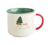home&you - Tasse à Café Giftosio Jolly, Mug, Thé Chocolat Chaud, Cadeau Noël, 250 ml, New Bone China, Passe au Micro-ondes et Lave-Vaisselle - Multicolore