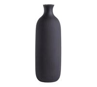 home&you - Vase Veerio, à Fleurs Noire, Maison, en Verre, Décoratif, Soliflore, Vase Haut 40 cm, Décoration Salon, Style Scandinave - Noir