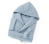 HOME ZEN HOUSEHOLD LINEN Robe Unisexe ARTICOLO Sophie en Éponge de Coton, 400g/m², avec Capuche et Poches, Tailles S-3XL, 8 Couleurs, bleu ciel, M