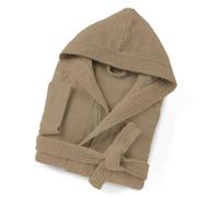HOME ZEN HOUSEHOLD LINEN Robe Unisexe ARTICOLO Sophie en Éponge de Coton, 400g/m², avec Capuche et Poches, Tailles S-3XL, 8 Couleurs, taupe, XL