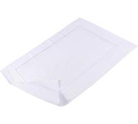 HOME ZEN HOUSEHOLD LINEN Tapis de bain en éponge Art hôtel, 50 x 70 cm, 800 g/m², 100 % coton, blanc, qualité hôtelière