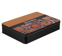 Home4You Boîte à pâtisserie - Noire - Aluminium - 26 x 19 cm - Avec couvercle