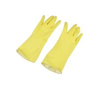 Homéa, 1 Paire de Gants Ménage Latex Taille L 30,5 x 10,5 x 11,5 cm Jaune