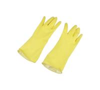 Homéa, 1 Paire de Gants Ménage Latex Taille M 30,5 x 9,5 x 11,5 cm Jaune