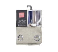 Homea 1606579 SELECT Rideau à œillets Polyester Lin 140 x 260 cm