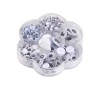 Homéa, Assortiment Yeux Mobiles Différentes Tailles Boite Fleur 336 pièces