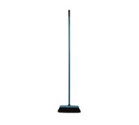 Homéa, Balai d'Intérieur Premium Manche Métal 130 cm Semelle Antichoc Bleu Paon