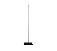 Homéa, Balai d'Intérieur Premium Manche Métal 130 cm Semelle Antichoc Taupe