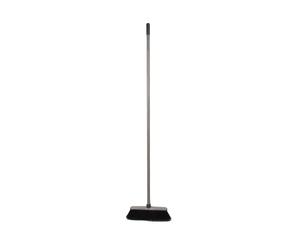 Homéa, Balai d'Intérieur Premium Manche Métal 130 cm Semelle Antichoc Taupe