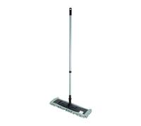 Homéa, Balai MOP Chenille Microfibre Manche Métal Téléscopique 74>130 cm Bleu Givré