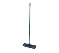 Homéa, Balai MOP Chenille Microfibre Manche Métal Téléscopique 74>130 cm Bleu Paon
