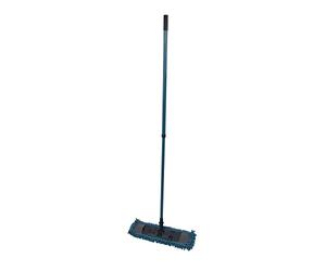 Homéa, Balai MOP Chenille Microfibre Manche Métal Téléscopique 74>130 cm Bleu Paon