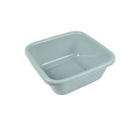 Homéa, Bassine Carrée Plastique 6L 30 x 30 x H12 cm Bleu Givré