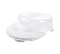 Homéa, Boite à Gâteau Plastique D30 x H11 cm, Blanc