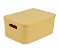 Homea - Boite avec couvercle CHROMACASE - 10,5 L - Ocre - Chromacase Douceur d'intérieur