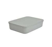 Homéa, Boite avec Couvercle Plastique 5,5L 35 x 25 x h,8 cm Gris