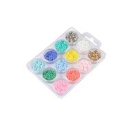 Homéa, Boite de Perles Heishi Kit de Demarrage Environ 1020 Perles 12 Couleurs