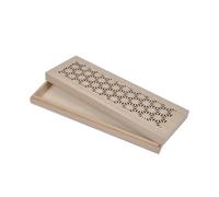 Homéa, Boite Plumier Bois Ajourée L25 x 8,5 x H3 cm