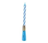 Homéa, Bougie Anniversaire Musicale H12,5 cm Bleu