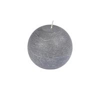 Homéa, Bougie Boule Ø10 x H9 cm Rustique Gris Anthracite