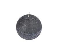 Homéa, Bougie Boule Ø10 x H9 cm Rustique Noir