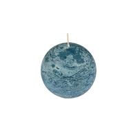 Homéa, Bougie Boule D7,5 x H7 cm Rustique Coloris Bleu Paon