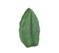 Homéa, Bougie Feuille 9,5 x 3,5 x H18 cm Jardin d'hiver Coloris Vert Foncé