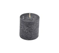 Homéa, Bougie Pilier Ø6,8 x H7 cm Rustique Coloris Noir
