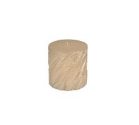 Homéa, Bougie Pilier Embossée Ø7 x H7,5 cm Mystic Jungle Or Finition Brillante