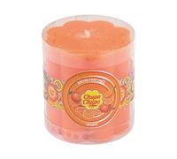 Homéa, Bougie Pilier Forme Fleur Chupa Chups Ø7 x H7,5 cm Parfum Orange