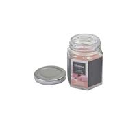 Homéa, Bougie Verrine avec Couvercle Métal 5,4 x 5,4 Essentiel Parfum Cerisier en Fleurs
