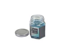 Homéa, Bougie Verrine avec Couvercle Métal 5,4 x 5,4 x 7,2 cm Essentiel Parfum Lagon