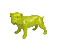 Homéa, Bouledogue en Polyrésine Vert Anis H,27 x L,40,5 x P,22 cm