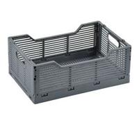 Homea - Cagette pliable FOLDY - Taille M - Gris - Foldy Douceur d'intérieur Gris G