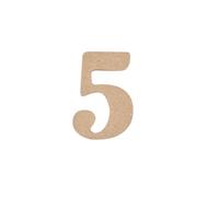 Homéa, Chiffre Médium à Décorer H5 cm "5"