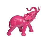 Homéa, Elephant en Polyrésine Fuchsia H,30,5 x L,33,5 x P,16 cm