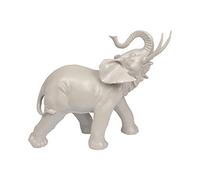 Homéa, Elephant en Polyrésine Taupe H,30,5 x L,33,5 x P,16 cm