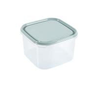 Homéa Essentiel, Boite de Conservation Plastique 2,8L 19,5 x 19,5 x H12 cm Bleu Givre