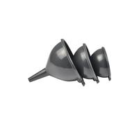 Homéa Essentiel, Set de 3 Entonnoirs Plastique D10 cm / D12 cm / D14 cm Anthracite