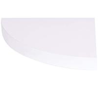 Homéa, Etagere d'Angle Flottante MDF L25 x 25 cm Blanc