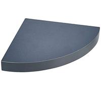 Homéa, Etagere d'Angle Flottante MDF L25 x 25 cm Gris Anthracite