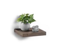 Homéa, Etagere Flottante MDF L25 x 22,8 cm Noyer
