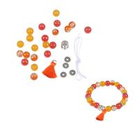 Homéa, Kit Bracelet Perles Verres 21 Perles D8Mm Ambre