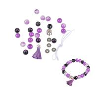 Homéa, Kit Bracelet Perles Verres 21 Perles D8Mm Violet