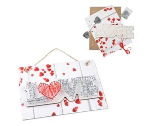 Homéa, Kit String Art Love 28 x H20 cm