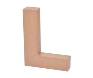 Homéa, Lettre Carton 14 x 3 x H18 cm à Décorer "L"