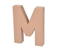 Homéa, Lettre Carton 14 x 3 x H18 cm à Décorer "M"