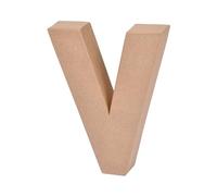 Homéa, Lettre Carton 14 x 3 x H18 cm à Décorer "V"
