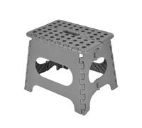 Homéa, Marchepied Plastique Pliable 31 x 22 x 27 cm Resistance 150Kg Anthracite